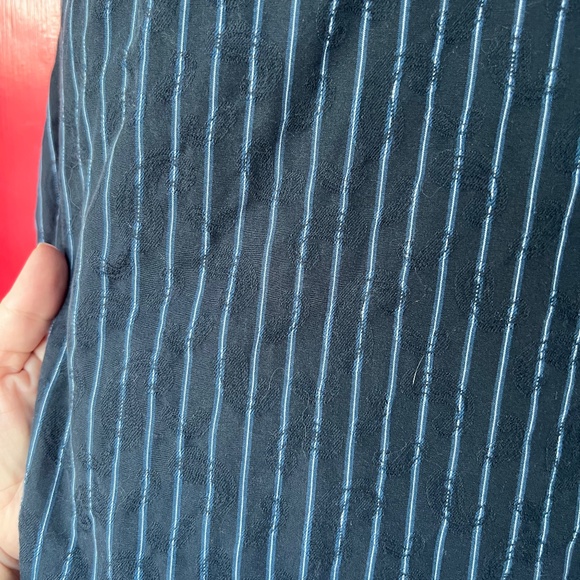 Michael Kors M Long Sleeve Navy Button Up Shirt - Picture 4 of 6